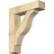 Ekena Millwork Funston Block Rough Sawn Bracket w/ Offset Brace, Douglas Fir, 8"W x 32"D x 38"H BKT0806X32X38FST05RDF - alternate 1